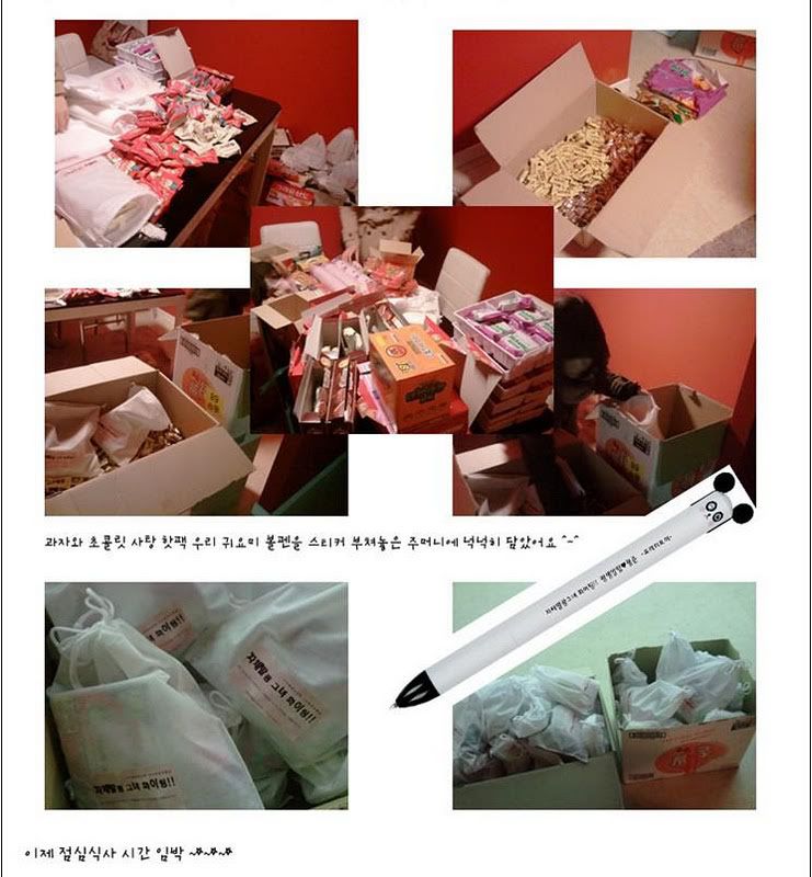 [HJB] Comida enviada por las fans para el staff de KBS "Glowing She" Drama  Fs9