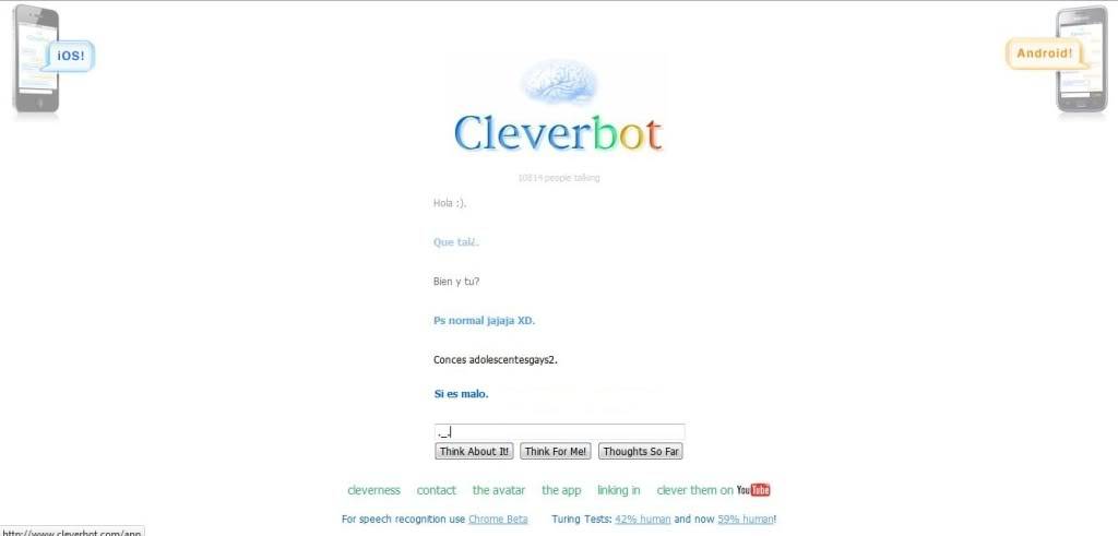 Cleverbot!! Capturaq23131