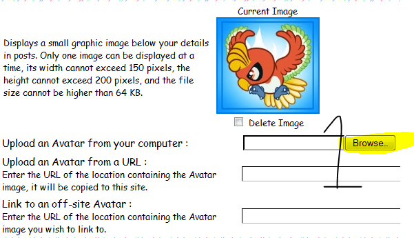 How to change your Avvie/Profile Image Tut2