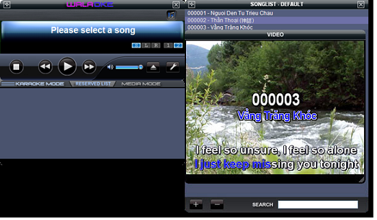 Waloke2.20Karaoke Player PlayerScreenshot