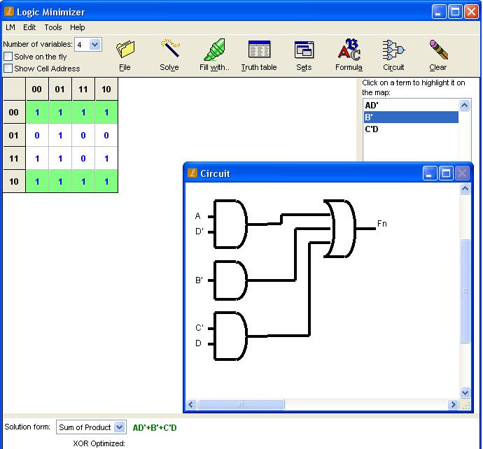 ELECTRONIC APPLICATION SOFTWARE Logicminimiser