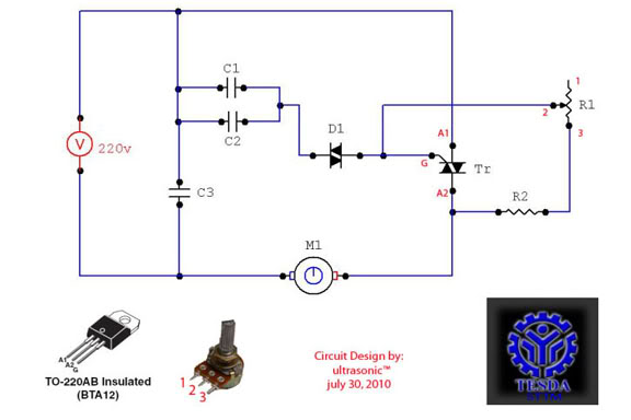Speed Controller Circuit For Ac Motor