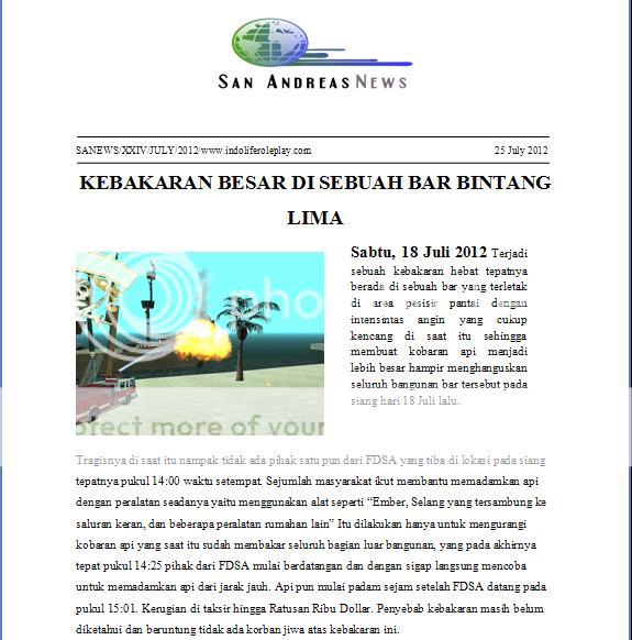 [Part 2]SA News Newspaper: Terbakarnya Bar Bintang Lima 11