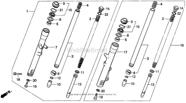 SIR GALLAHAD: Botella de Amortiguadores Delanteros  Cmx250_FrontFork