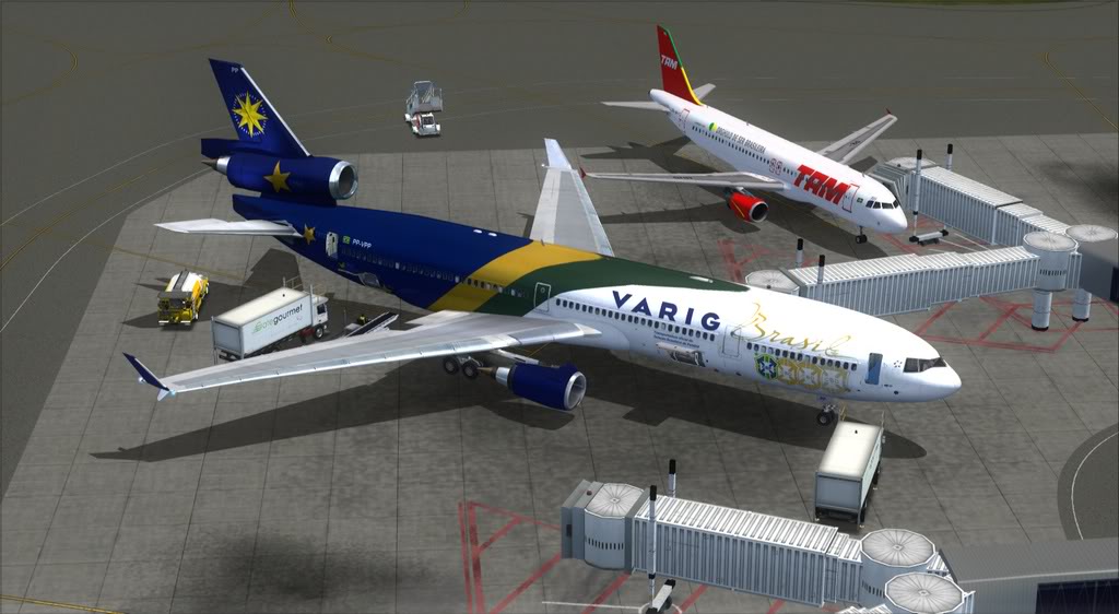 Porto Alegre - Florianópolis - MD11 Varig - Parte 1 Fsx2012-02-2622-08-56-19