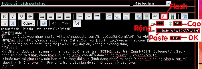 Hướng dẫn cách post nhạc Nhac3