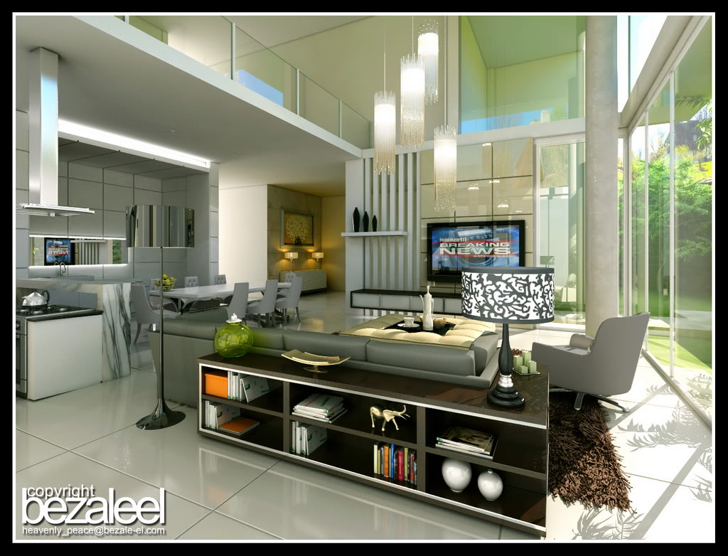 Design Interior, Landscape, Building, Works and Image Residential-livingroom