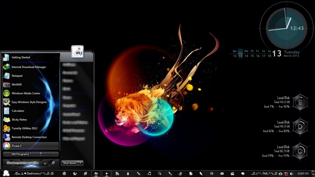 [Theme Win7]  Levital II Glas (Anime) Haiz