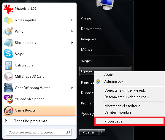 Guía práctica para mejorar rendimiento Windows 7 / Vista Paso1