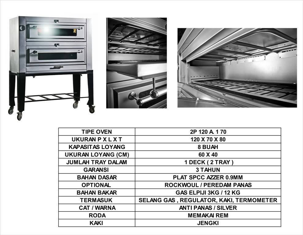 aneka Oven Gas SNI Golden Stars 2Pa170