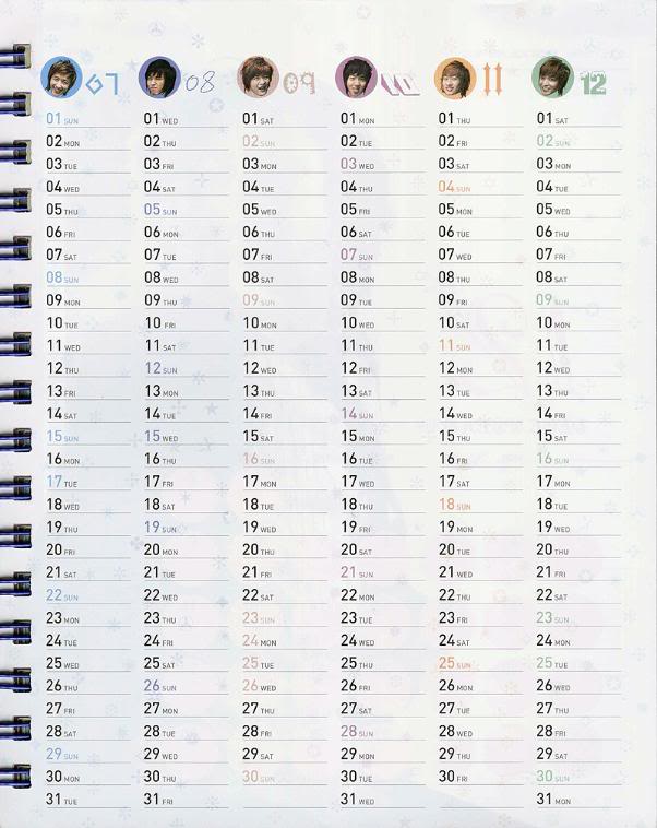 [PIX] 2007 Super Junior Planner / Calendar Pictures ScanImage006