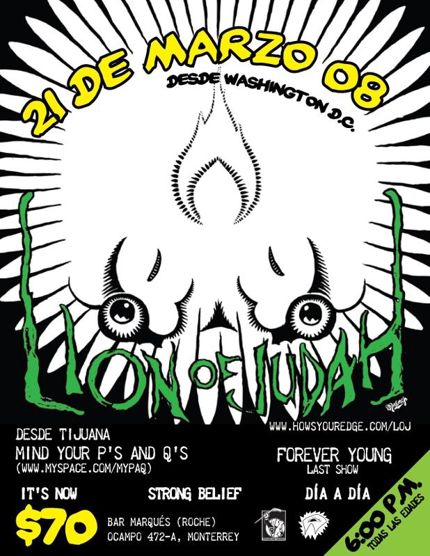 LION OF JUDAH EN MONTERREY! 21 DE MARZO 08. Lojflyer