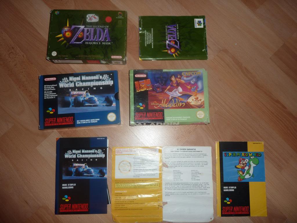 ECH [Boite - Notices] Snes N64, Zelda MM, Aladdin, Mario World P1210395