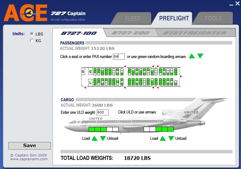 Captain Sim Boeing 727-100 (Review de Fontenele) 727-03