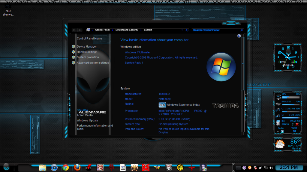 HOT! Alienware Themes Complete! with sounds,icons,wmp,logon screen!  1