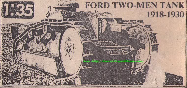 Ford 2 Men Tank-Ford 3 Tons (1918-1930). 1/35e.  US3TONTANK001