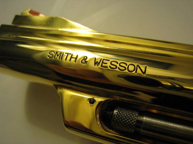 Kokusai Smith & Wesson M19 4 inch Metal gold finish - becomes Silver   IMG_0257