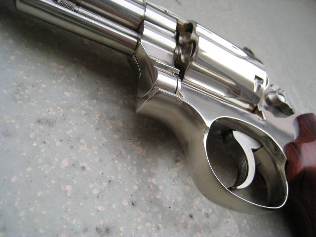 Kokusai Smith & Wesson M19 4 inch Metal gold finish - becomes Silver   IMG_0361