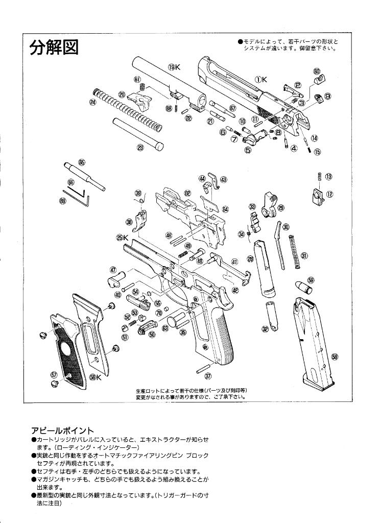 Marushin M9 center fire gun kit Marushin_M9003