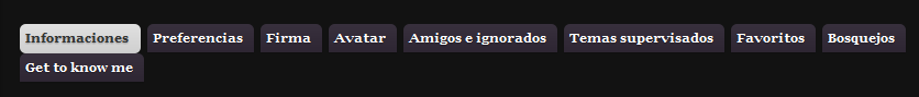 Tutorial para tener un foro tipo RPG : Principales Modificaciones de foros phpBB3 con CSS. Pestaaspefil