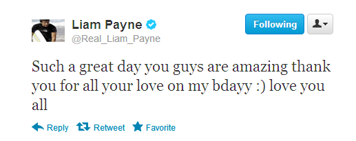 HAPPY BIRTHDAY LIAM Liambday