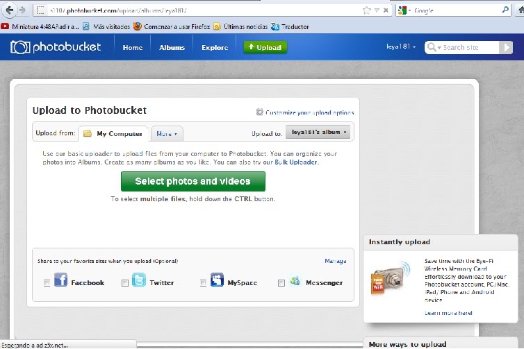 Como subir una imagen al foro Photbucket31