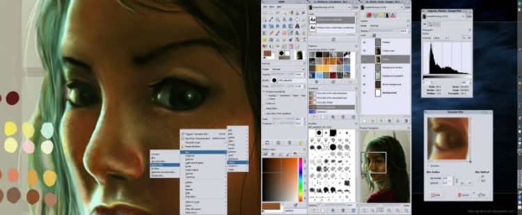 Gimp 2.7.6 Unofficial (x86) Ml Portable Linux_dualscreen_griatch_art