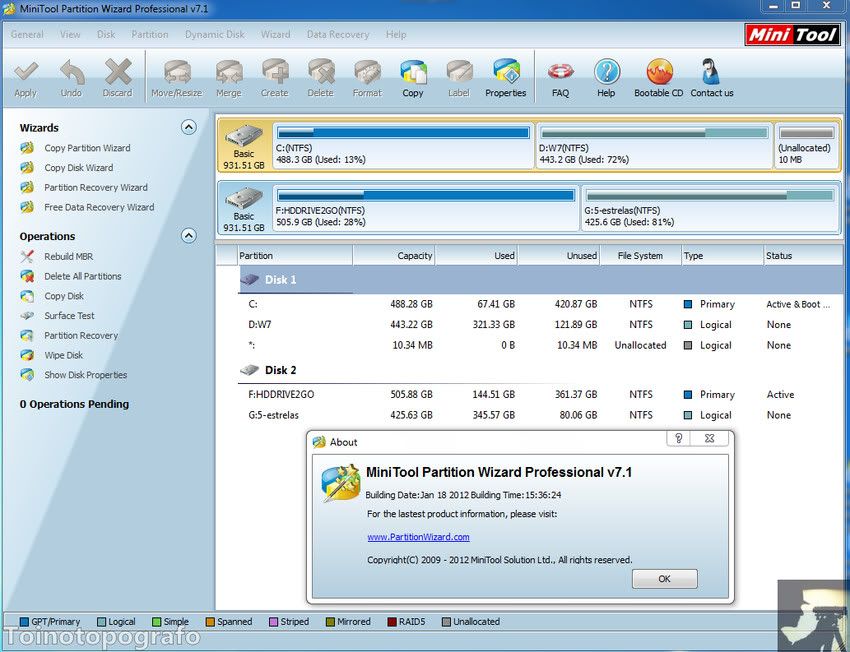 MiniTool Partition Wizard Professional Edition v7.1 portable Minipartionwizardpro