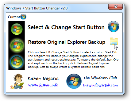 How to easily change your windows 7 start orb Shot12