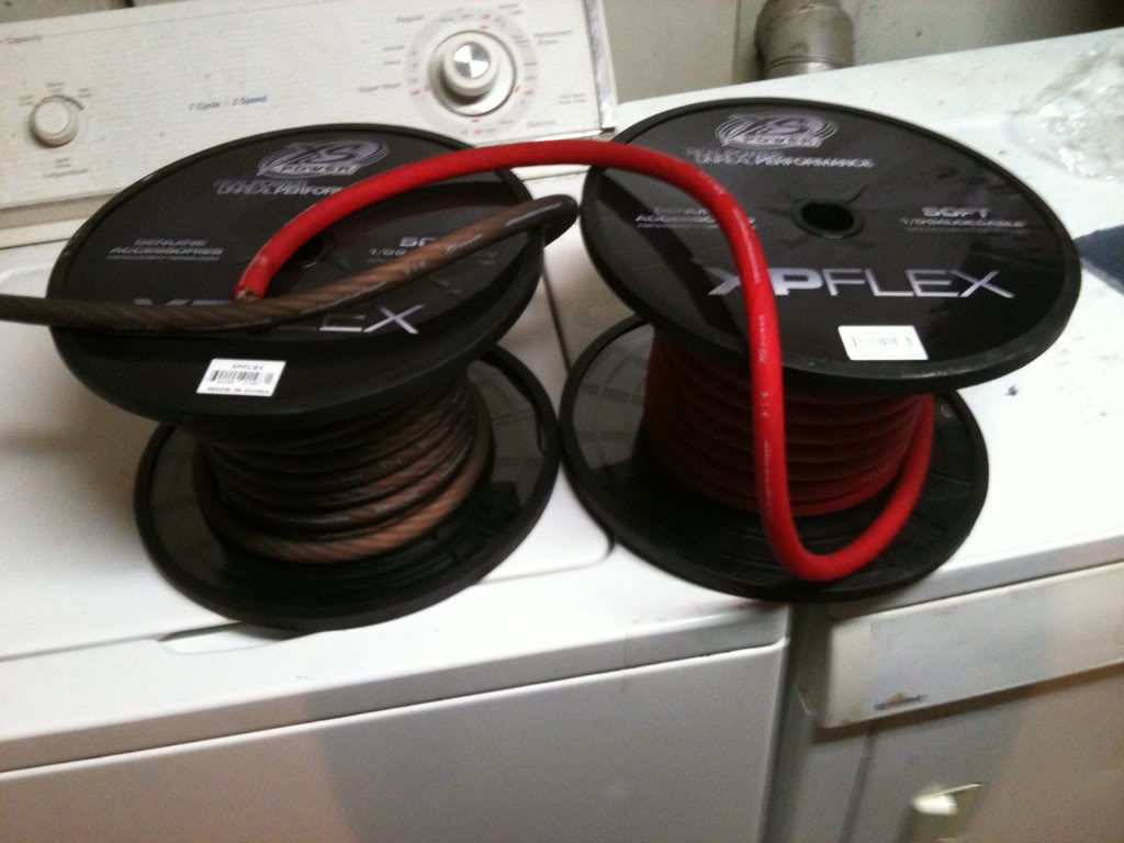 fs: 50ft of xs power xp 1/0 wire..25ft of black and red 8147d40f