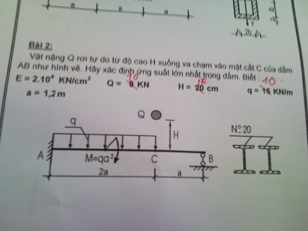 Đề thi sức bền vl 2... mời pro up lời giải 14-1