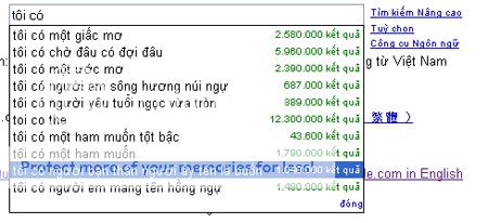Người Việt tìm gì nhiều nhất trên Google ???? G22