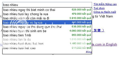 Người Việt tìm gì nhiều nhất trên Google ???? G25