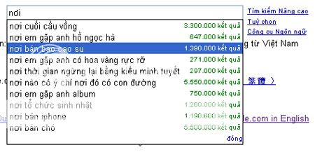 Người Việt tìm gì nhiều nhất trên Google ???? G30