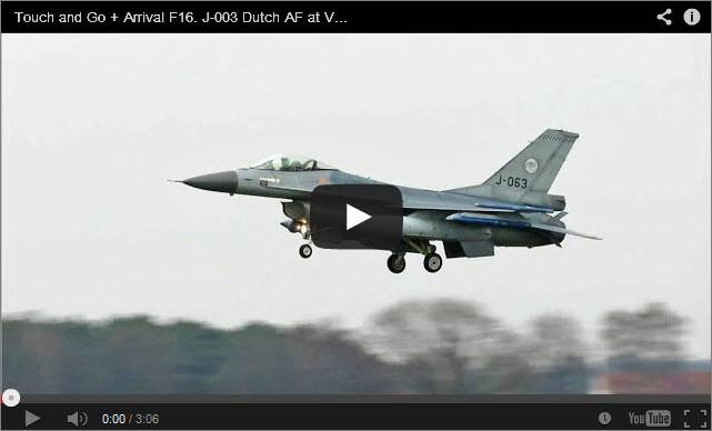 F-16's Touch an Go + Arrival at Volkel  [VIDEO] YTF161middel