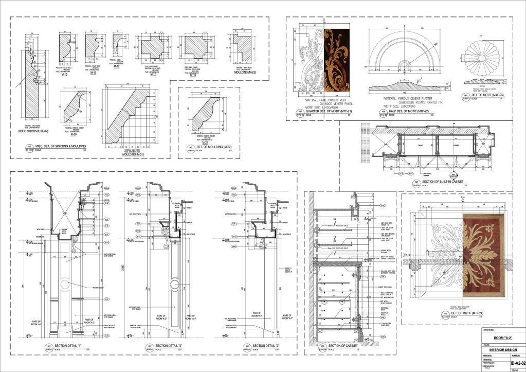 2d AUTOCAD works... classical details... ROOMA2_FINAL_PP2_resize