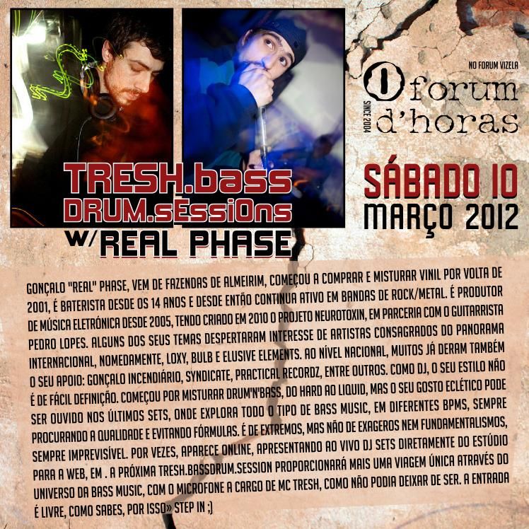 10/3 tresh.BASSdrum.sEssiOns w/ REAL PHASE @ Vizela FDH10MARB