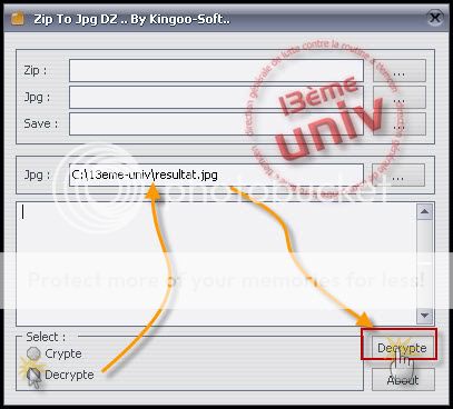 ZiptoJpg : Cacher des fichiers dans une image 11