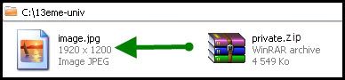 ZiptoJpg : Cacher des fichiers dans une image 4
