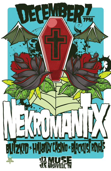 Nekromantix and Bltz Kid NEKROBLUE