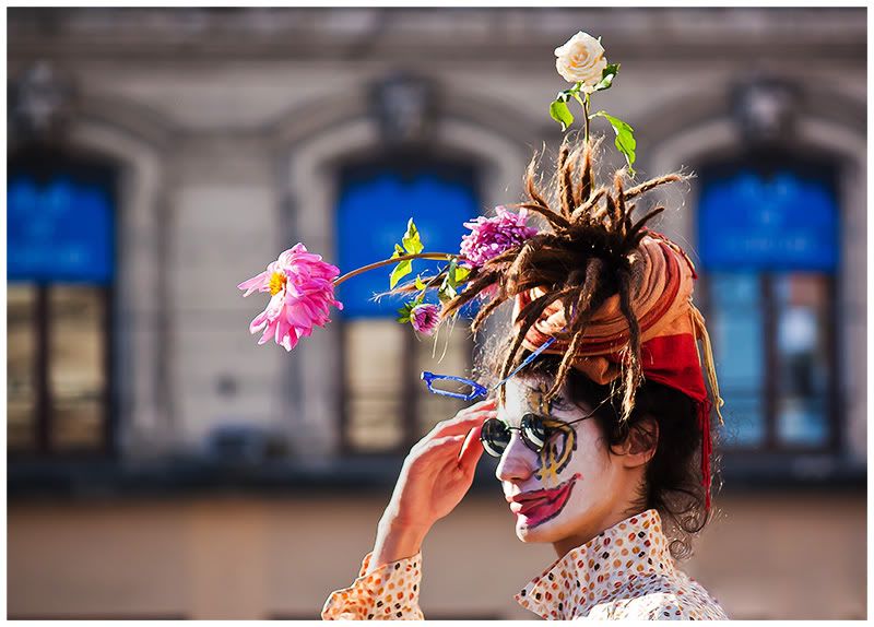 Portraits d'indignés Flowerpotman