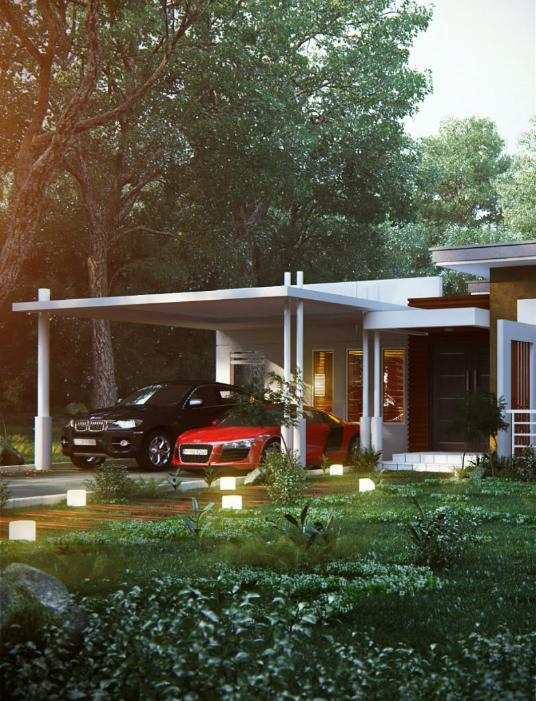 Modern House(update with setting, post pro tutorial,grass scatter tutorial) CROP2