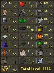 Progression With My Real RS account. Currentstats-1