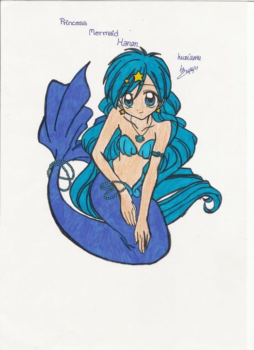 LuzíAmu's Drawings* Mermaid_hanon_2_by_luziamu-d3kf4tt