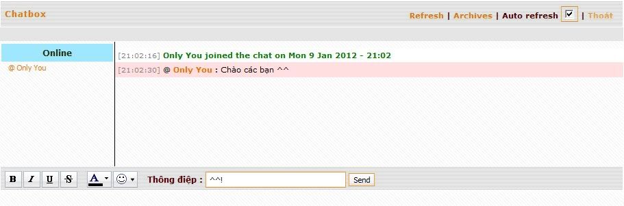 [Trao đổi - Góp ý] Có nên đưa khung Chat Box vào hoạt động? Chatbox