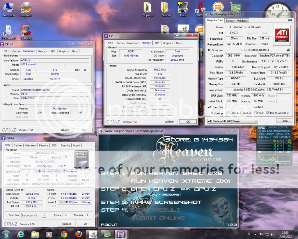 Test 4870 2gb + athlon II UnigineheavenbenchmarkOC