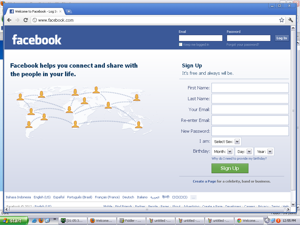 Facebook VS frenList  TampilanawalFacebook