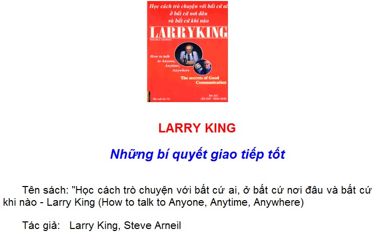 Larry King - Nhung bi quyet giao tiep tot 08-1