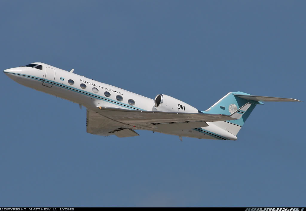 Air Force One & Transport VIP du Monde Botswana-airforceone