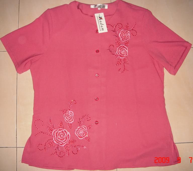 NORSHA22 : BRANDED WEAR..ADULTS / KIDS BLOUSESSPINKXXL